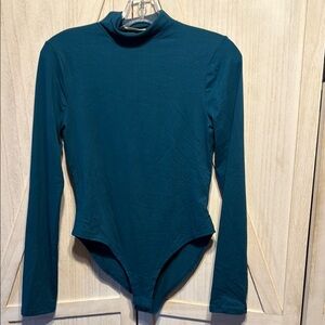Zenana Outfitters Teal Long Sleeve Bodysuit